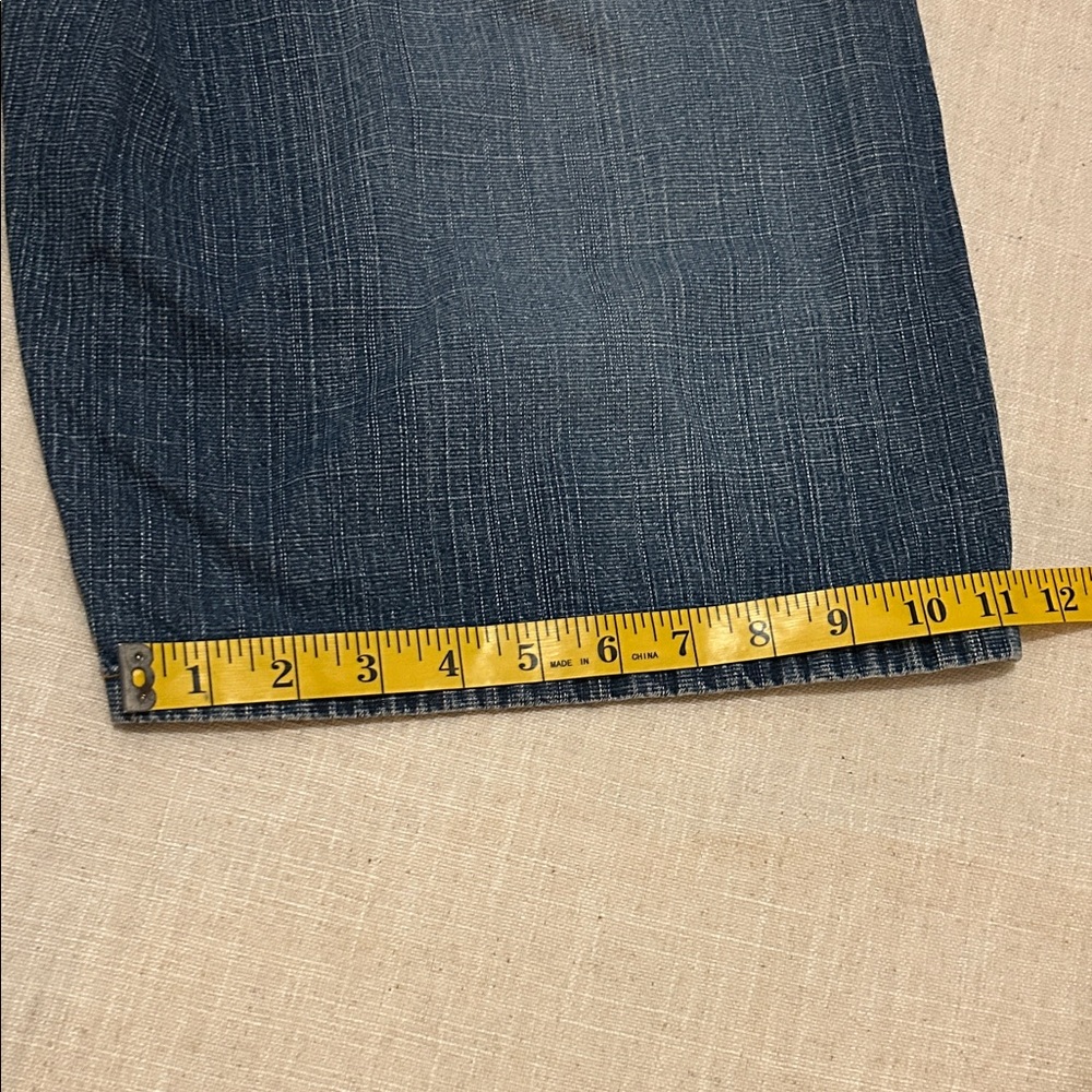 FUBU The Collection Shorts Men's 32 Blue Jeans Y2K Retro Distressed - Picture 5 of 15